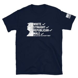 White, Straight, Republican, Male T-Shirt