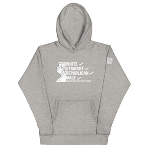 White, Straight, Republican, Male Hoodie