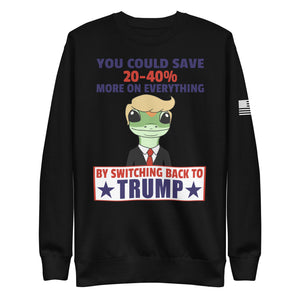 Switch Back to Trump Fleece Sweatshirt