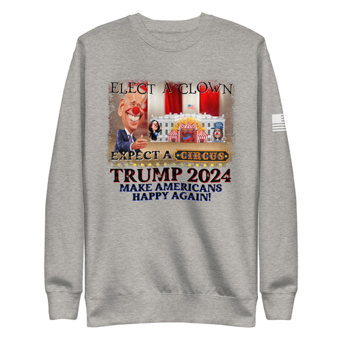 Elect A Clown Fleece Sweatshirt