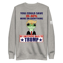 Load image into Gallery viewer, Switch Back to Trump Fleece Sweatshirt