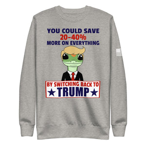 Switch Back to Trump Fleece Sweatshirt