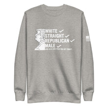 Load image into Gallery viewer, White, Straight, Republican, Male Fleece Sweatshirt