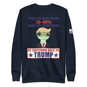 Switch Back to Trump Fleece Sweatshirt