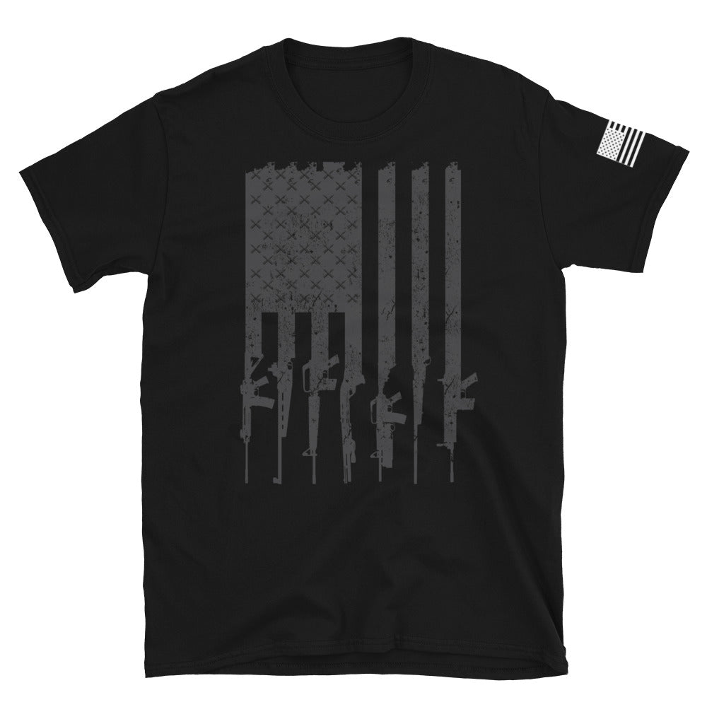 American Flag Rifles T-Shirt