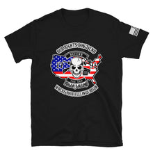 Load image into Gallery viewer, Red White and Blue Our Rights Don&#39;t End T-Shirt