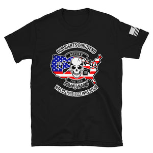 Red White and Blue Our Rights Don't End T-Shirt