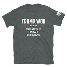 Load image into Gallery viewer, Trump Won T-Shirt