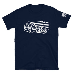 Mount Rushmore with Flag T-Shirt