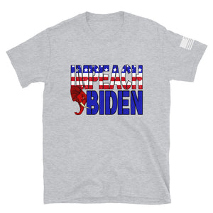Red White and Blue Impeach Biden T-Shirt
