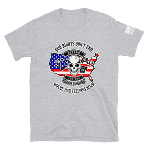 Red White and Blue Our Rights Don't End T-Shirt