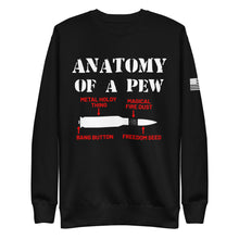 Load image into Gallery viewer, Anatomy of a Pew Fleece Sweatshirt