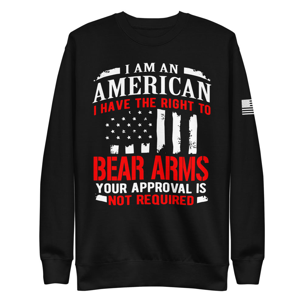 I Have The Right To Bear Arms Fleece Sweatshirt