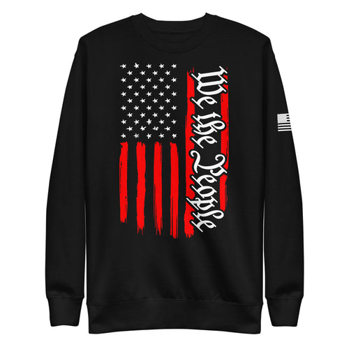 American Flag We The People Fleece Sweatshirt