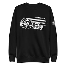 Load image into Gallery viewer, Mount Rushmore with Flag Fleece Sweatshirt