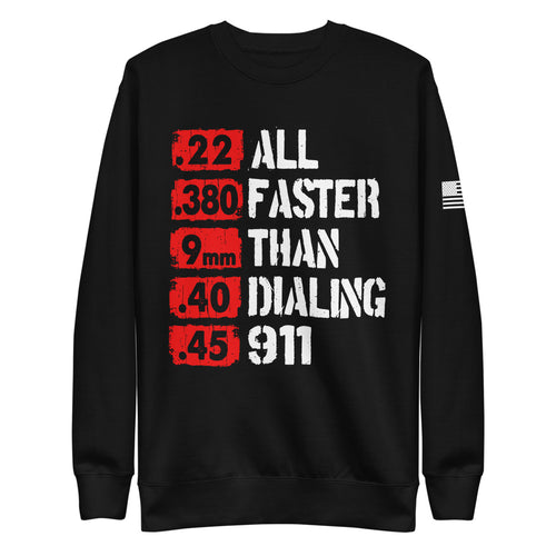 All Faster than 911 Fleece Sweatshirt