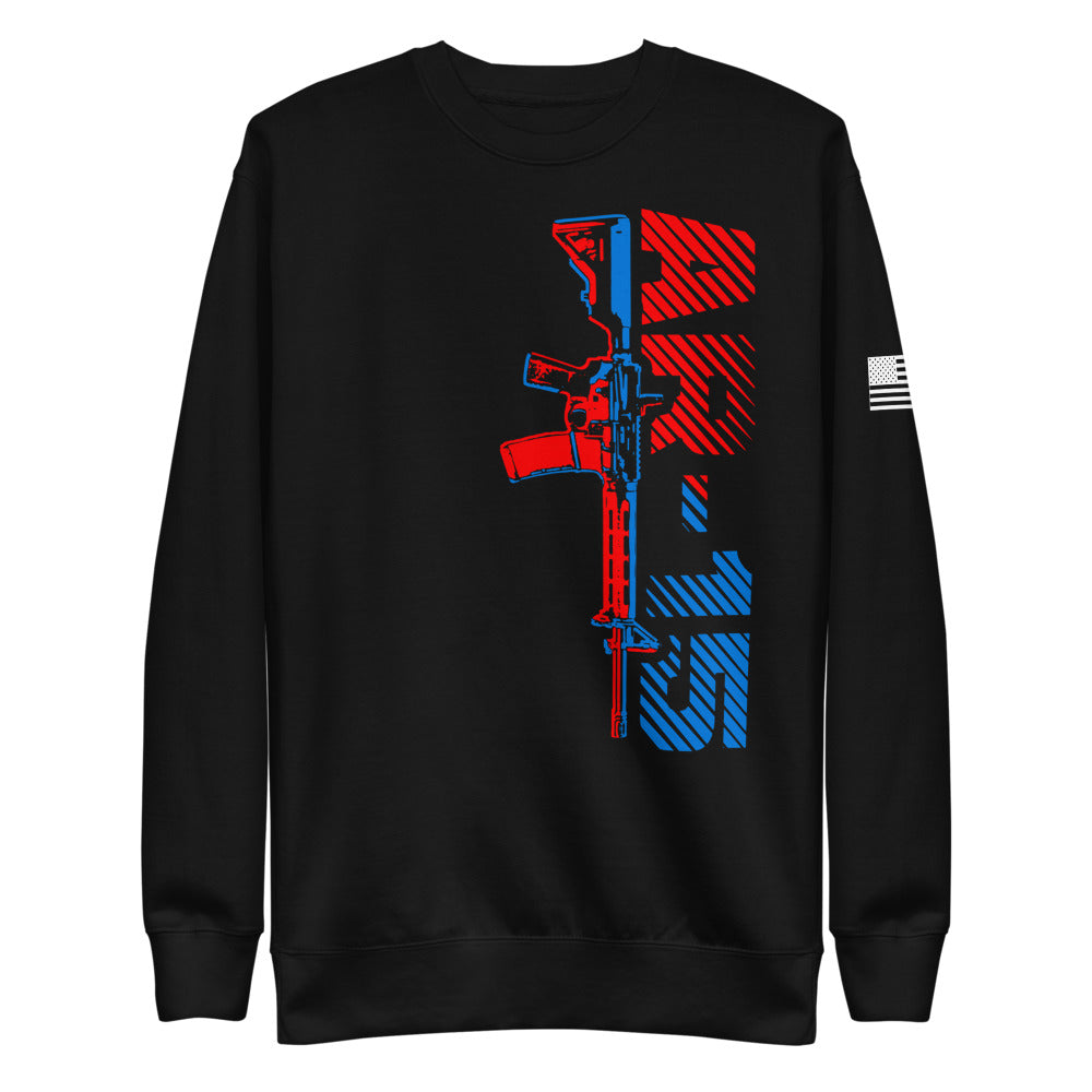 AR15 Gun Fleece Sweatshirt