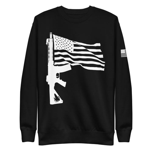 AR15 Flag Pole Fleece Sweatshirt