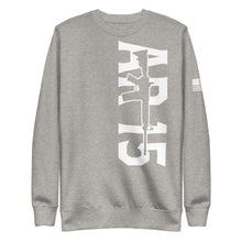 Load image into Gallery viewer, Black &amp; White AR15 Gun Fleece Sweatshirt