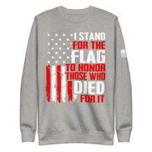 Load image into Gallery viewer, I Stand for The Flag Fleece Sweatshirt