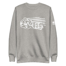 Load image into Gallery viewer, Mount Rushmore with Flag Fleece Sweatshirt