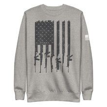 Load image into Gallery viewer, American Flag Rifles Fleece Sweatshirt