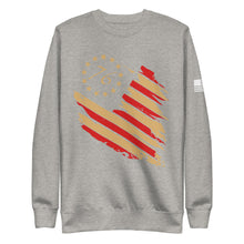 Load image into Gallery viewer, 1776 Distressed Flag Fleece Sweatshirt