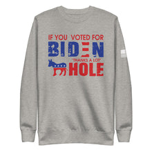 Load image into Gallery viewer, If You Voted for Biden Fleece Sweatshirt
