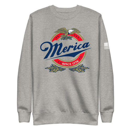 Merica Beer Fleece Sweatshirt