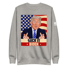 Load image into Gallery viewer, Suck It Biden Fleece Sweatshirt