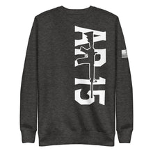 Load image into Gallery viewer, Black &amp; White AR15 Gun Fleece Sweatshirt