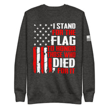 Load image into Gallery viewer, I Stand for The Flag Fleece Sweatshirt