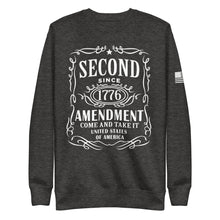 Load image into Gallery viewer, Second Amendment Whiskey Fleece Sweatshirt