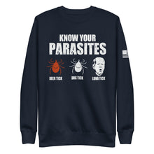 Load image into Gallery viewer, Know Your Parasites Fleece Sweatshirt