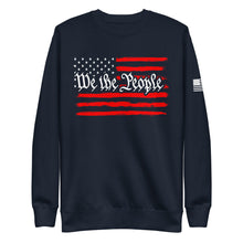 Load image into Gallery viewer, U.S.A. Flag We The People Fleece Sweatshirt