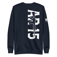 Load image into Gallery viewer, Black &amp; White AR15 Gun Fleece Sweatshirt