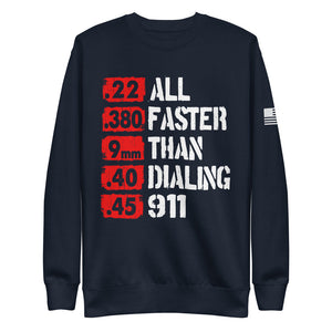 All Faster than 911 Fleece Sweatshirt