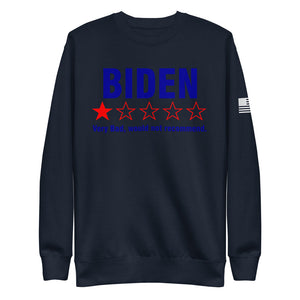 1 Star Biden Fleece Sweatshirt