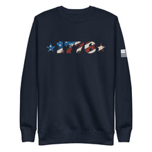 Load image into Gallery viewer, American Flag 1776 Fleece Sweatshirt