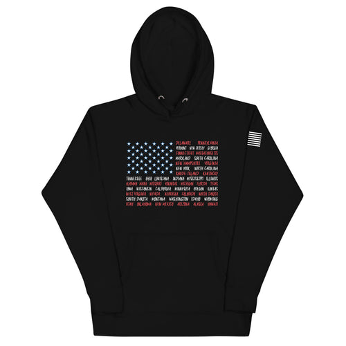 American Flag States Hoodie