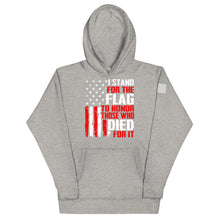 Load image into Gallery viewer, I Stand for The Flag Hoodie