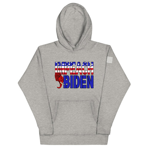 Red White and Blue Impeach Biden Hoodie