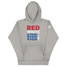 Load image into Gallery viewer, Red White and Pew Hoodie