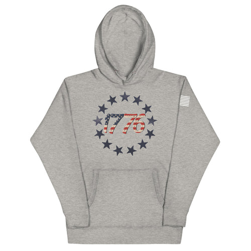 Red White and Blue 1776 Hoodie