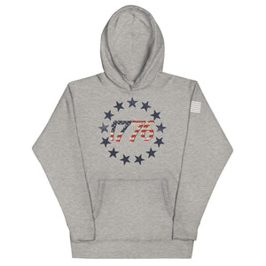 Red White and Blue 1776 Hoodie