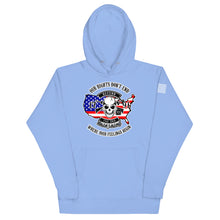 Load image into Gallery viewer, Red White and Blue Our Rights Don&#39;t End Hoodie