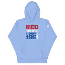 Load image into Gallery viewer, Red White and Pew Hoodie