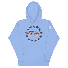 Load image into Gallery viewer, Red White and Blue 1776 Hoodie