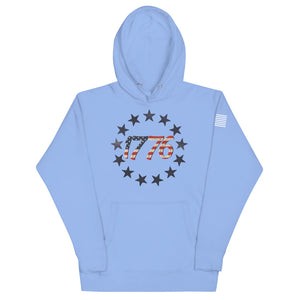 Red White and Blue 1776 Hoodie