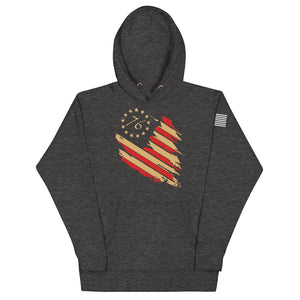 1776 Distressed Flag Hoodie